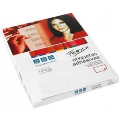 CAJA 100 HOJAS ETIQUETAS ADHESIVAS ILC BLANCA 105X148 FABRISA 15320 (Espera 4 dias)