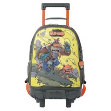 MOCHILA ESCOLAR CON RUEDAS MEDIANA DE CARTOONS TOTTO MJ03BWM005-2310-4DJM (Espera 4 dias)