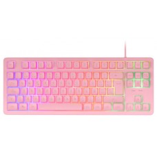 TECLADO HIBRIDO MECANICO F-RGB MK023ES ROSA MARS GAMING (Espera 4 dias)