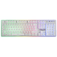 TECLADO HIBRIDO H-MECANICO MARS GAMING MK220 WHITE