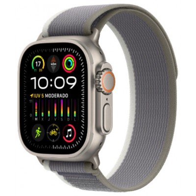 APPLE WATCH ULTRA 2 CAJA TITANIO GPS+CELL 49mm CORREA LOOP GREEN/GREY TRAIL S/M (Espera 4 dias)