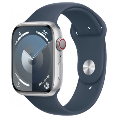 APPLE WATCH SERIES 9 CAJA ALUMINIO GPS+CELL 45mm CORREA DEPORTIVA STORM BLUE S/M (Espera 4 dias)