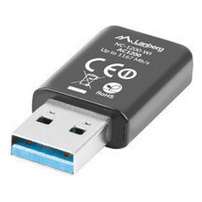 ADAPTADOR RED LANBERG USB WIFI 1200 MB/S DUAL BAND