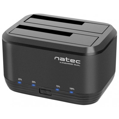 DOCKING STATION NATEC KANGAROO DUAL USB 3.0 SATA NEGRA