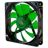 VENTILADOR 120X120 NOX COOLFAN 120 LED VERDE