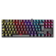 TECLADO KROM USB KASIC TKL NEGRO RGB GAMING MECANICO