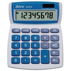 CALCULADORA DE SOBREMESA DE 8 DIGITOS MODELO 208X SOLAR / PILA IBICO IB410062 (Espera 4 dias)