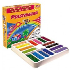 ESTUCHE 352 CERAS DE COLOR CON 16 COLORES DIFERENTES NO ENSUCIAN PLASTIDECOR 8417191 (Espera 4 dias)