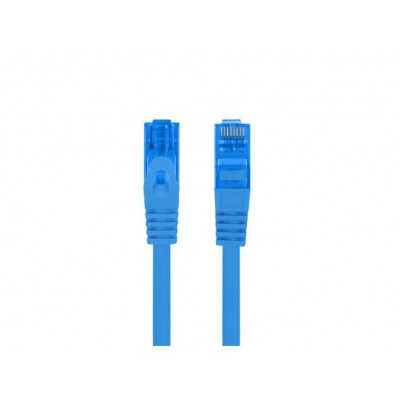 CABLE RED LANBERG LATIGUILLO CAT.6A S/FTP LSZH CCA 2M AZUL FLUKE PASSED