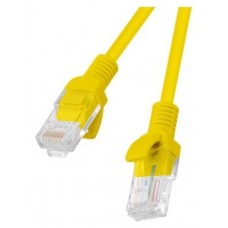 CABLE RED LANBERG LATIGUILLO CAT.6 UTP 0.5M AMARILLO FLUKE  PASSED