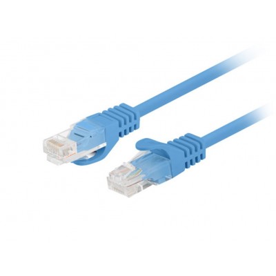 CABLE RED LANBERG LATIGUILLO CAT.6 UTP 0.25M AZUL FLUKE PASSED (PACK 10 UDS)