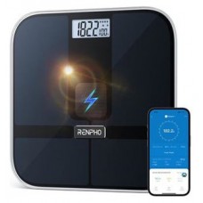 RENPHO ELIS SOLAR 2 - SMART BODY SCALE - ITO - BLE - 11X11X0.9 INCH - BLACK (Espera 4 dias) RENPHO ELIS SOLAR 2 - SMART BODY SCALE - ITO - BLE - 11X11X0.9 INCH - BLACK (Espera 4 dias)
