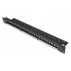 PATCH PANEL LANBERG 24 PUERTOS 1U RACK 19 PARA MODULOS KEYSTONE NEGRO