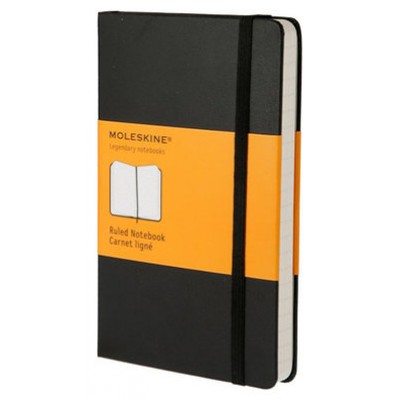 LIBRETA CLASICA TAPA DURA NEGRA L (13X21CM) RAYAS MOLESKINE QP060 (Espera 4 dias)