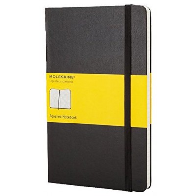 LIBRETA CLASICA TAPA DURA NEGRA L (13X21CM) CUADRICULADA MOLESKINE QP061 (Espera 4 dias)