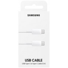 SAMSUNG USB CABLE 1M TYPE-C TO USB TYPE-C 5A EP-DN975BWE WHITE (Espera 4 dias)