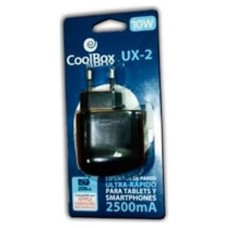 CARGADOR DE PARED COOLBOX 2xUSB 2500mA