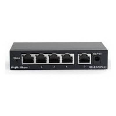 Reyee Unmanaged Switch 5xGb RJ45 Steel Case