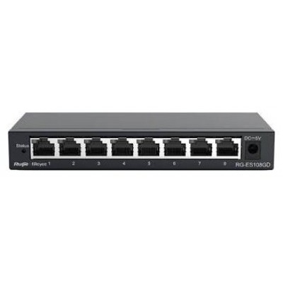 Reyee Unmanaged Switch 8xGb RJ45 Steel Case