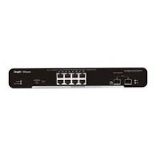 REYEE 8-Port Gigabit L2 Managed Switch, 8 Gigabit RJ45 Ports,2 SFP Slots, Desktop Steel Case