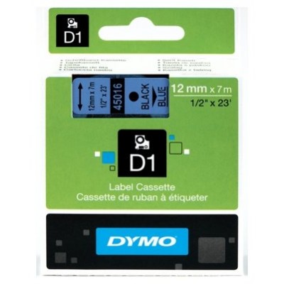 DYMO Cinta LM D1 12mmx7m Negro/azul