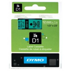 DYMO Cinta LM D1 12mmx7m Negro/verde