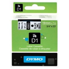 DYMO Cinta LM D1 19mmx7m Negro/blanco