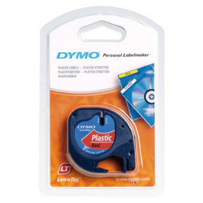 DYMO Cinta LT 12mmx4mt -Negro/Rojo