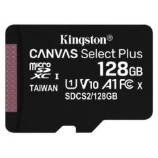 MICRO SD KINGSTON 128GB CL10 UHS-I CANVAS SELECT PLUS (Espera 4 dias)