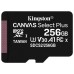 MEMORIA SD MICRO 256GB KINGSTON CLASE 10 + ADAPTADOR