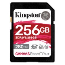 Kingston Technology Canvas React Plus 256 GB SDXC UHS-II Clase 10 (Espera 4 dias)
