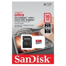 SanDisk Ultra memoria flash 16 GB MicroSDHC UHS-I Clase 10 (Espera 4 dias)