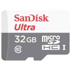 MICRO SD 32 GB 1 ADAP. CLASS 10 SANDISK (Espera 4 dias)