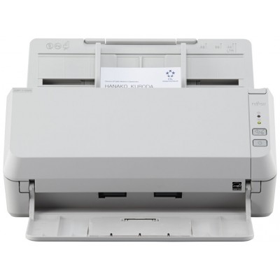 RICOH - FUJITSU Escaner SP-1125N, Escaner de Oficina LED USB 3.2 Gigabit Ethernet con ADF, Duplex, A4, 25 ppm/50 ipm.