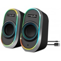 Spirit of Gamer Altavoz 2.0 FANATIC 500 RGB Black
