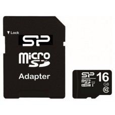 SP MICROSD CARD SDHC 16GB W/ ADAPTOR CLASE10 (Espera 3 dias)