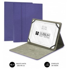 FUNDA TABLET CLEVER STAND HASTA 11"" MORADO SUBBLIM (Espera 4 dias)