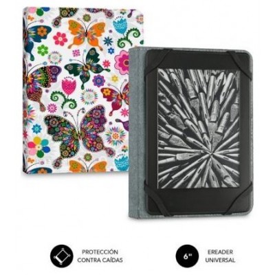 SUBBLIM Funda Libro Electrónico Clever Ebook Case 6" Mariposas (Espera 4 dias)