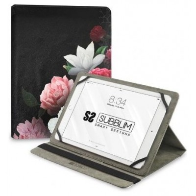 SUBBLIM Funda Tablet Universal TRENDY CASE ROSAS 11" (Espera 4 dias)