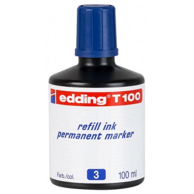 FRASCO TINTA PARA RELLENAR 100ML AZUL EDDING T100-03 (Espera 4 dias)