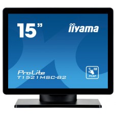 iiyama ProLite T1521MSC-B2 pantalla para PC 38,1 cm (15") 1024 x 768 Pixeles XGA LED Pantalla táctil Mesa Negro (Espera 4 dias)