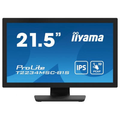 iiyama ProLite T2234MSC-B1S pantalla para PC 54,6 cm (21.5") 1920 x 1080 Pixeles Full HD Pantalla táctil Negro (Espera 4 dias)