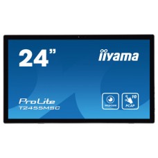 iiyama T2455MSC-B1 pantalla de señalización Pantalla plana para señalización digital 61 cm (24") LED 400 cd / m² Full HD Negro Pantalla táctil (Espera 4 dias)