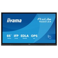PANTALLA INTERACTIVA 65" EDLA, ANDROID 14, 8/128GB UHD IPS, MM 2X 20W  + 20W SUBWR, 2X HDMI, DP , 2X USB-C,  450CD/M, HORIZ , MEDIA PLAY USB PORTS, ANTIGLARE, LAN, RS232C, IIWARE WIFI-6/BT 5.0, OPS SLOT, VESA 400X400 (MOUNT INCLUDED) (TE6513A-B1AG) (