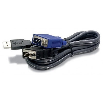 CABLE TRENDENET KVM USB/VGA 3MTS 10PIES (Espera 4 dias)
