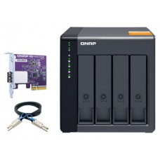 QNAP TL-D400S caja para disco duro externo Carcasa de disco duro/SSD Negro, Gris 2.5/3.5" (Espera 4 dias)