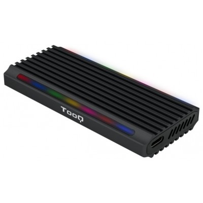 CAJA EXTERNA M.2 NGFF/NVMe USB3.1 GEN2 USB-C RGB NEGRO