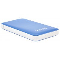 CAJA EXTERNA USB 2.5"" 9.5MM SATA AZUL TOOQ (Espera 4 dias)