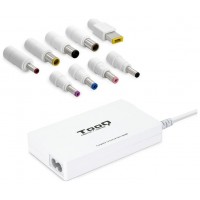 TooQ Cargador automático universal slim multi tensión para portátil 100W con USB 2A y 9 conectores (Espera 4 dias)