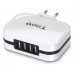 CARGADOR PARED/VIAJE USB 4xUSB (6.8A) BLANCO TOOQ (Espera 4 dias)